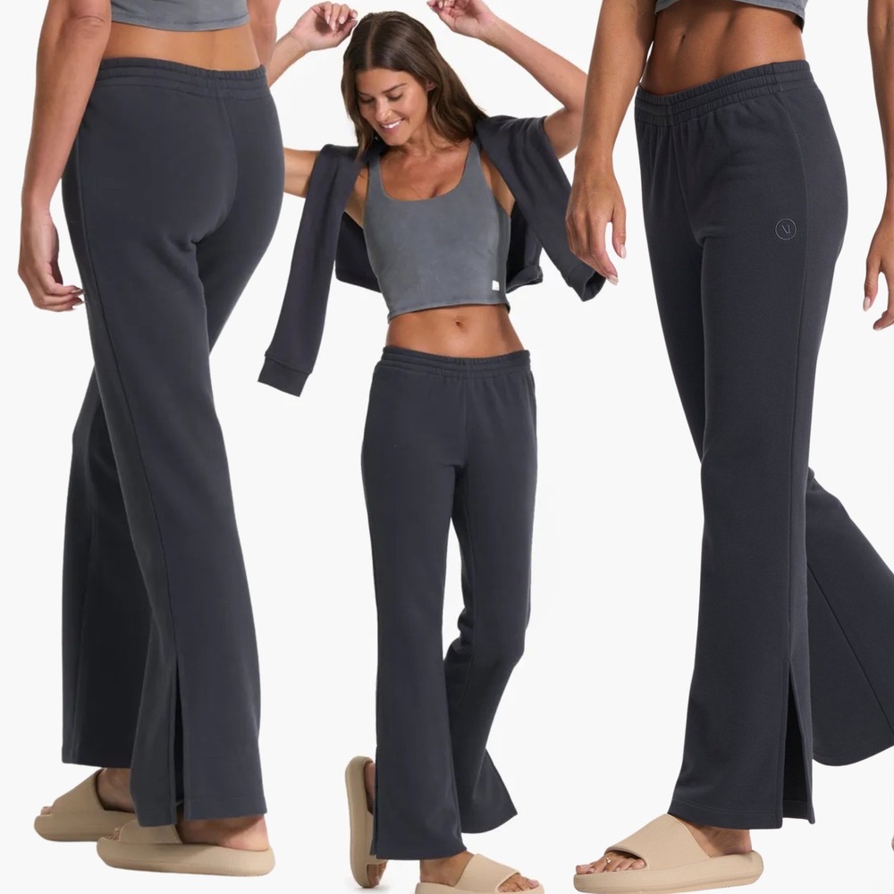 Vuori Sedona Wide leg Sweatpant, Charcoal Grey Large (VW4044) Athleisure Lounge